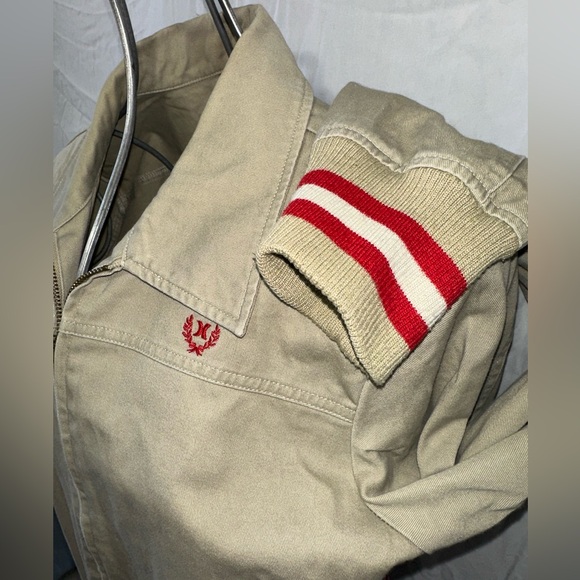 Tan Hurley Bomber Jacket XL - Picture 8 of 11
